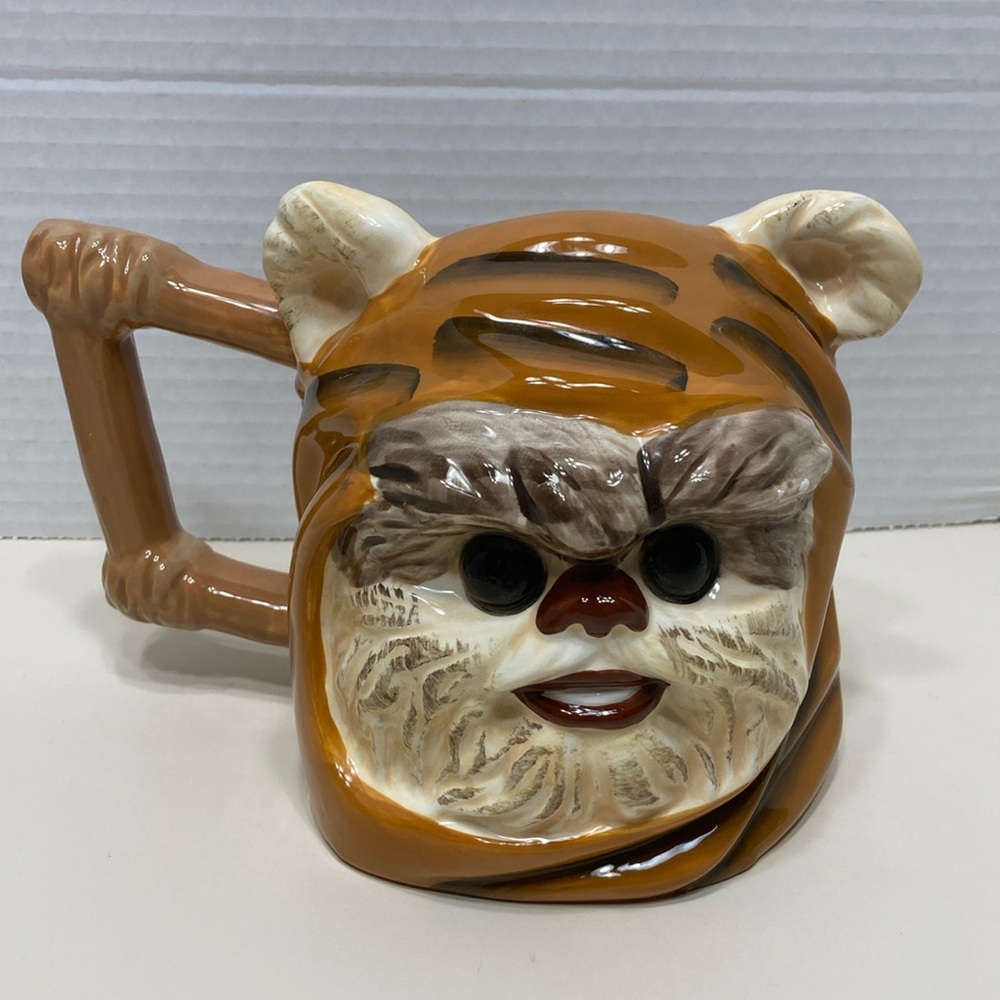 Star Wars Sculpted Ceramic Sculpted Oversized Ewok Sci-Fi Mug Cup Artsy Decor